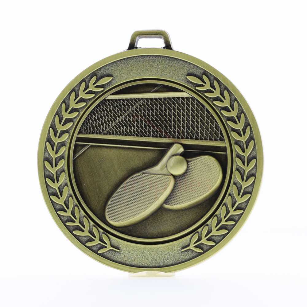 Heavyweight Table Tennis Medal 70mm Gold