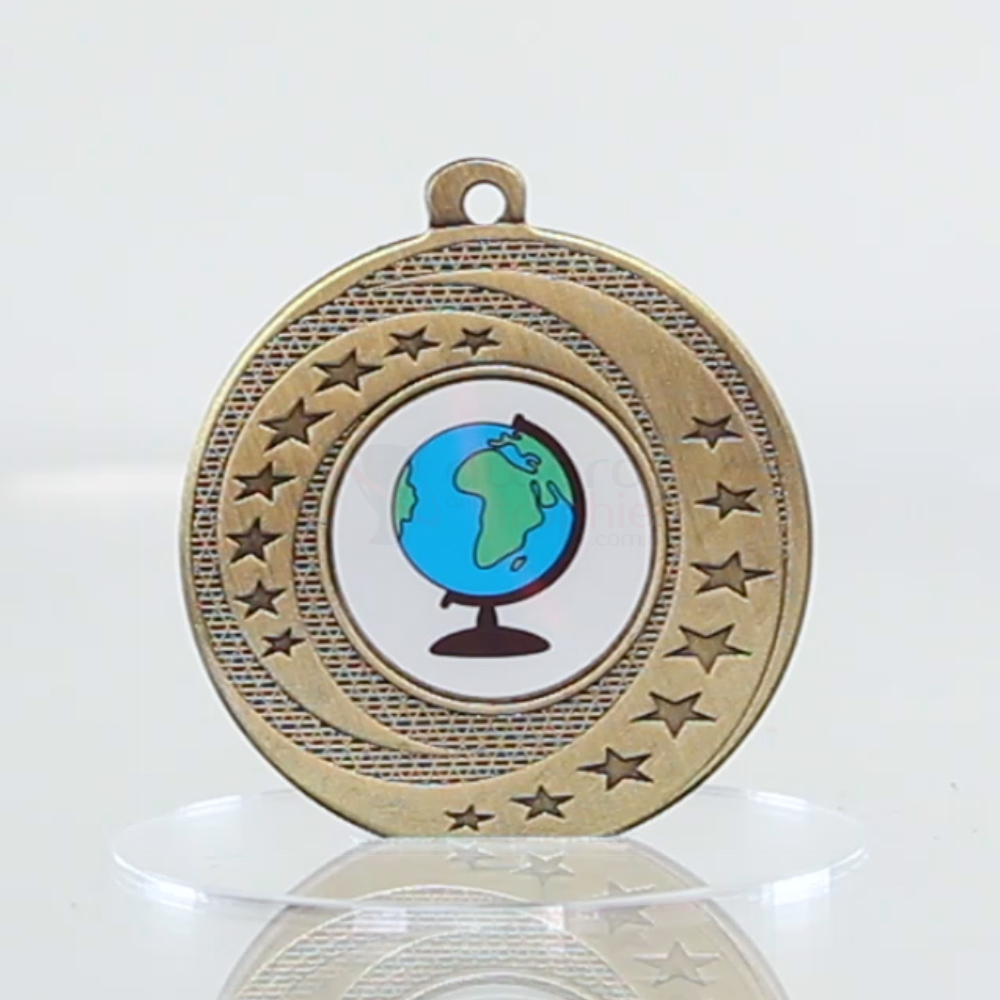 Wayfare Medal The Globe - Gold 50mm