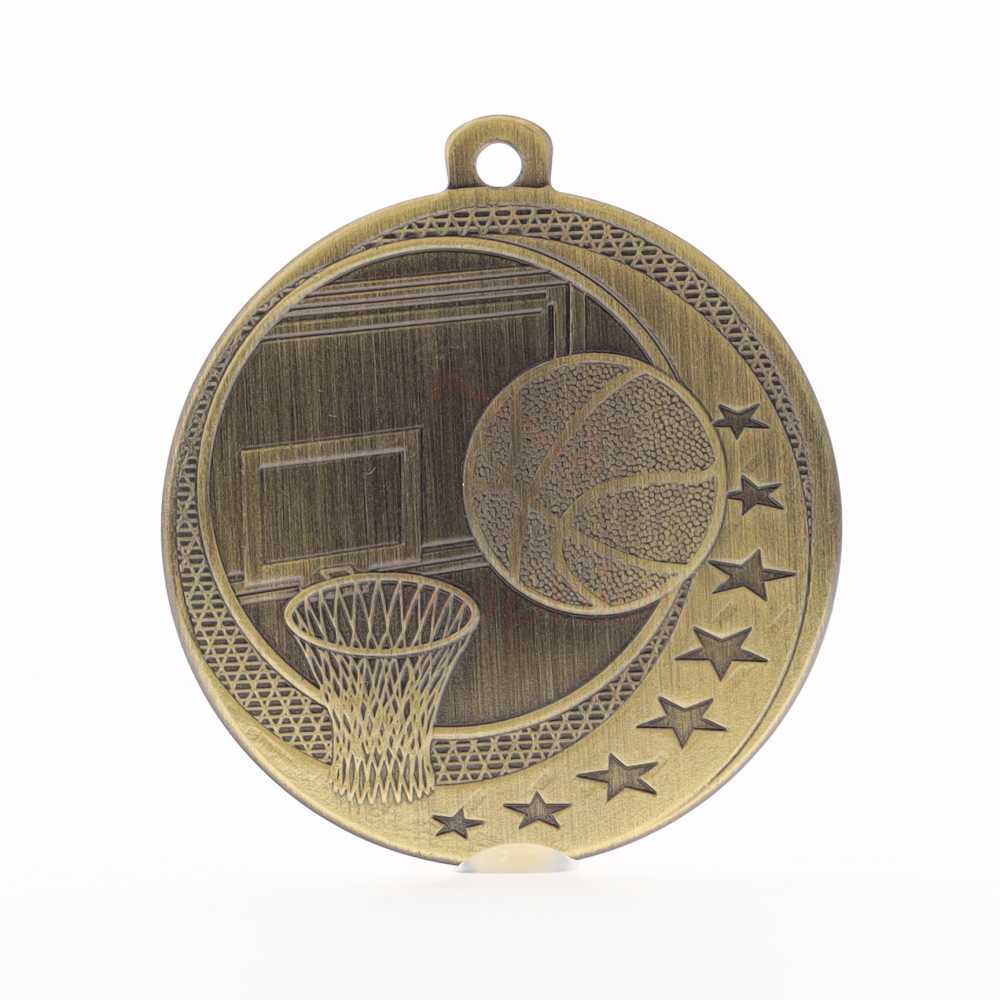 Basketball Wayfare Medal Gold 50mm