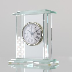 Glass Column Clock 140mm