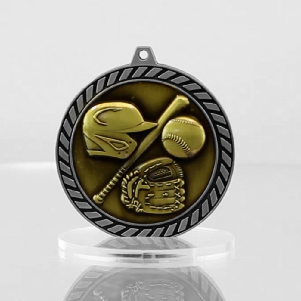 Venture Baseball Medal Silver 60mm