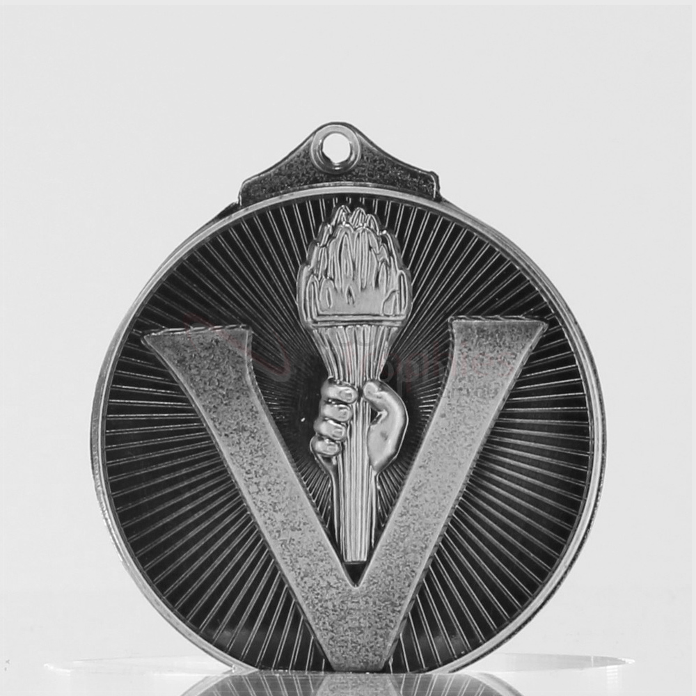 Embossed Achievement Medal 52mm Silver