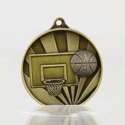 Sunrise Basketball Medal 50mm Gold