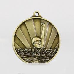 Sunrise Swimming Medal 50mm Gold