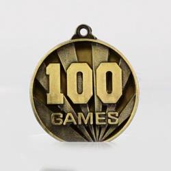 Sunrise 100 Games Medal 50mm
