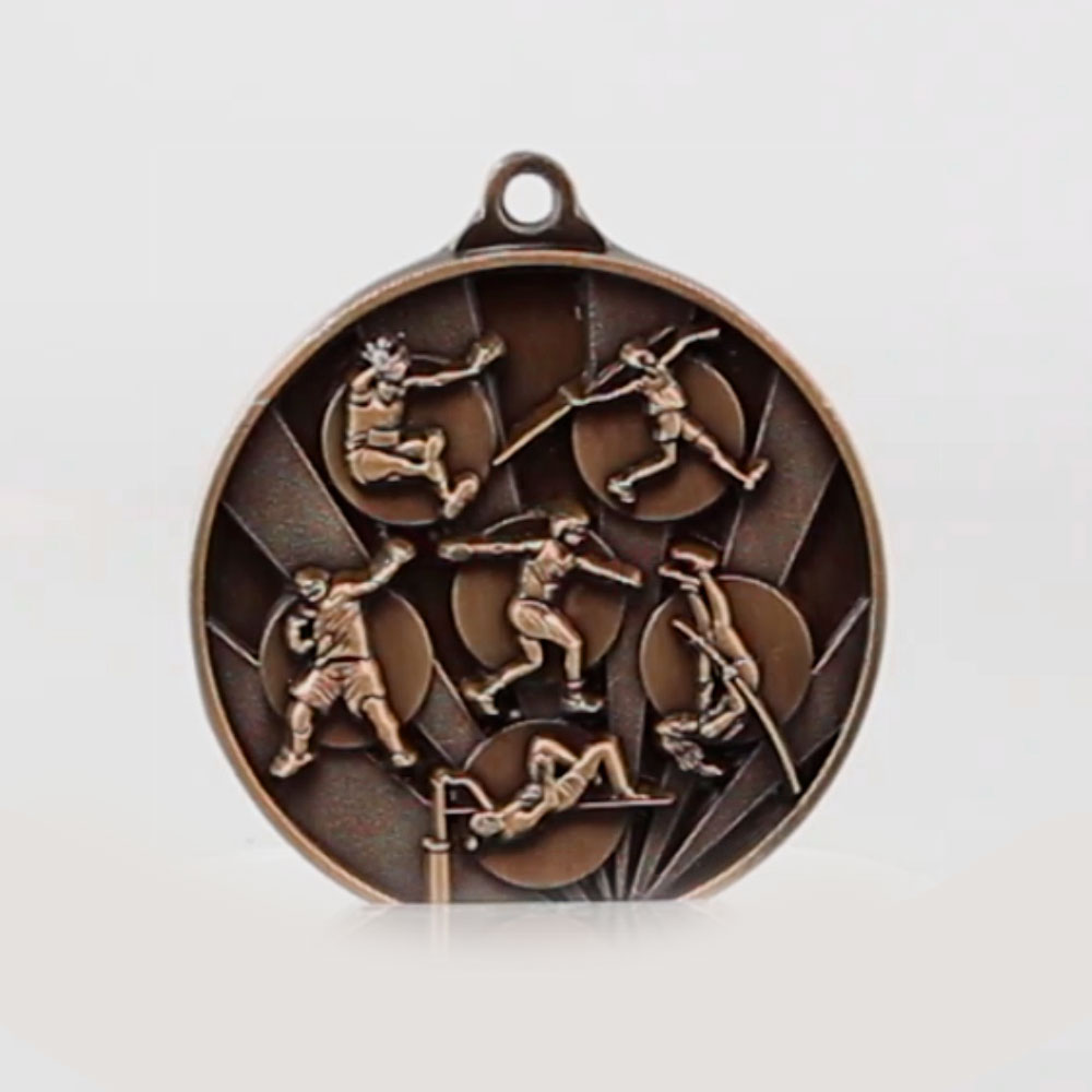 Sunrise Field Athletics Medal 50mm Bronze