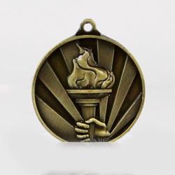 Sunrise Victory Torch Medal 50mm Gold
