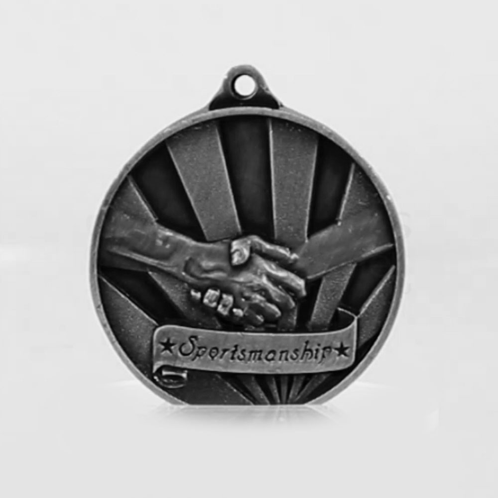 Sunrise Sportsmanship Medal 50mm Silver