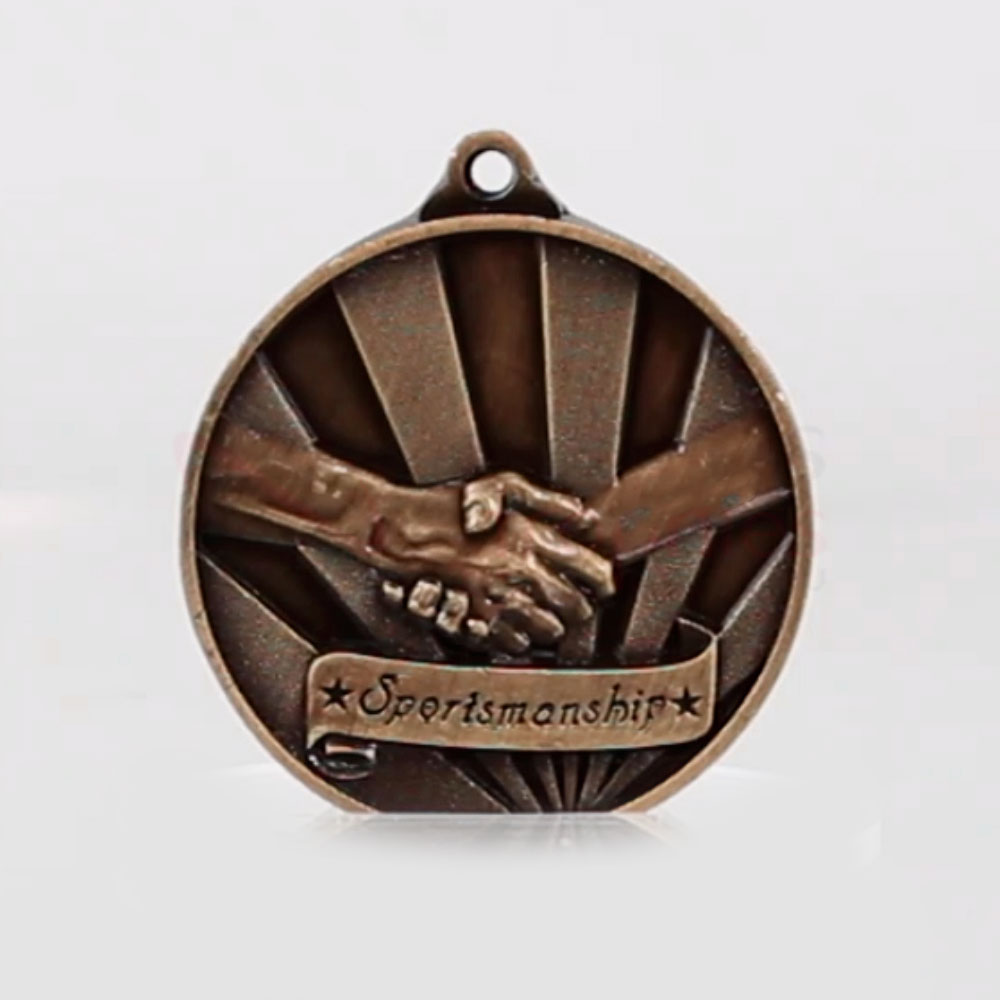 Sunrise Sportsmanship Medal 50mm Bronze
