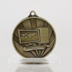 Sunrise Computer Medal 50mm Gold