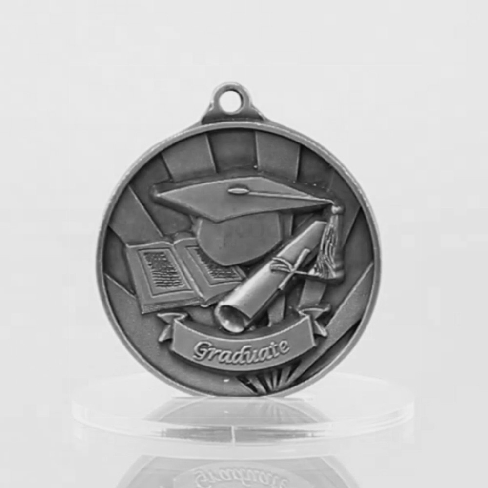 Sunrise Graduate Medal 50mm Silver