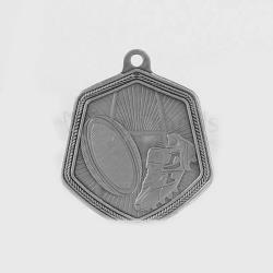 Rugby Falcon Medal Silver 65mm