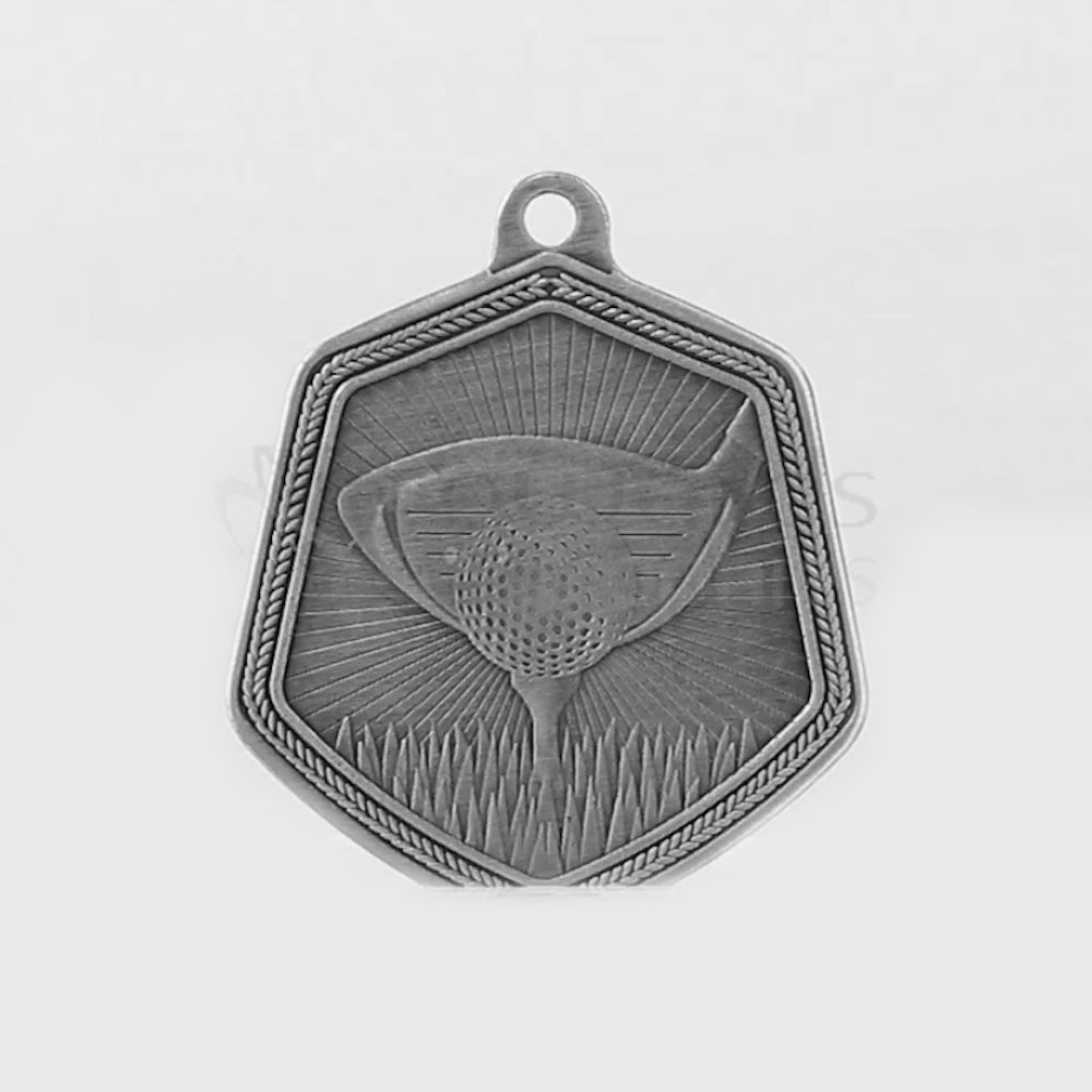 Golf Falcon Medal Silver 65mm