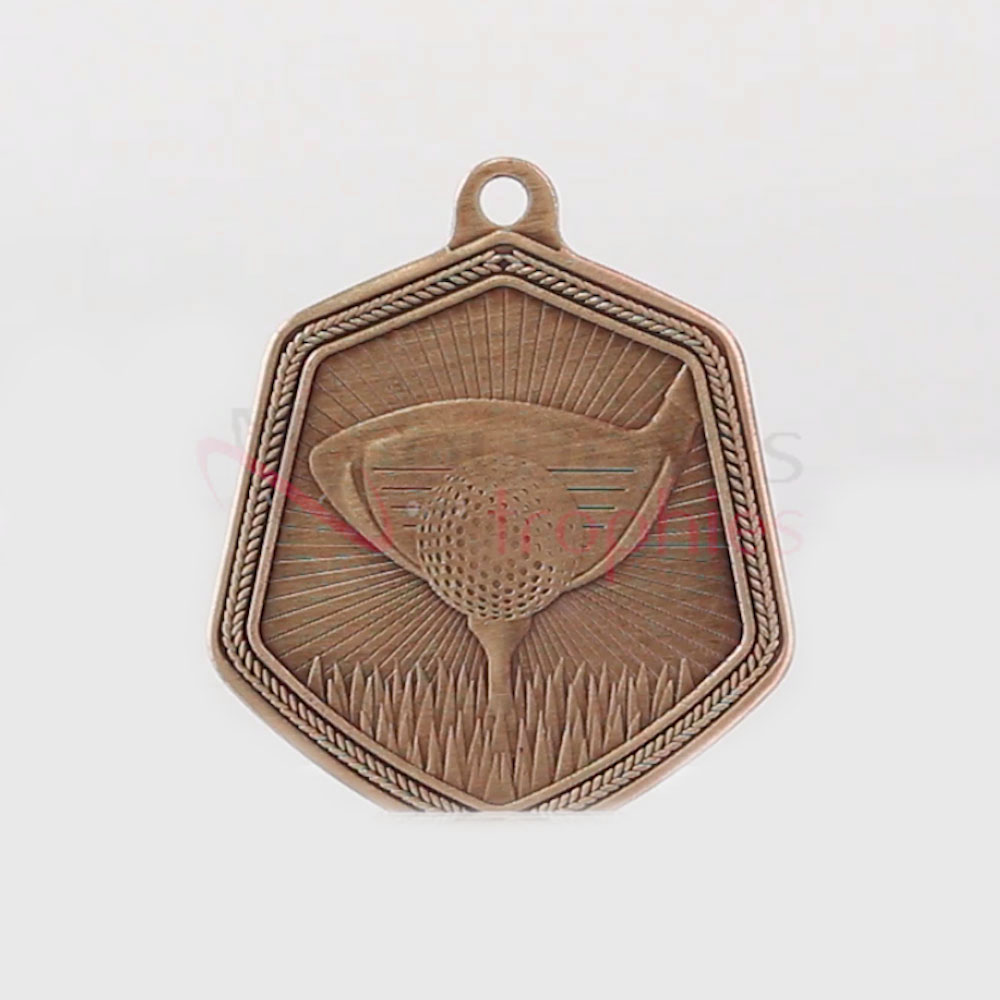 Golf Falcon Medal Bronze 65mm