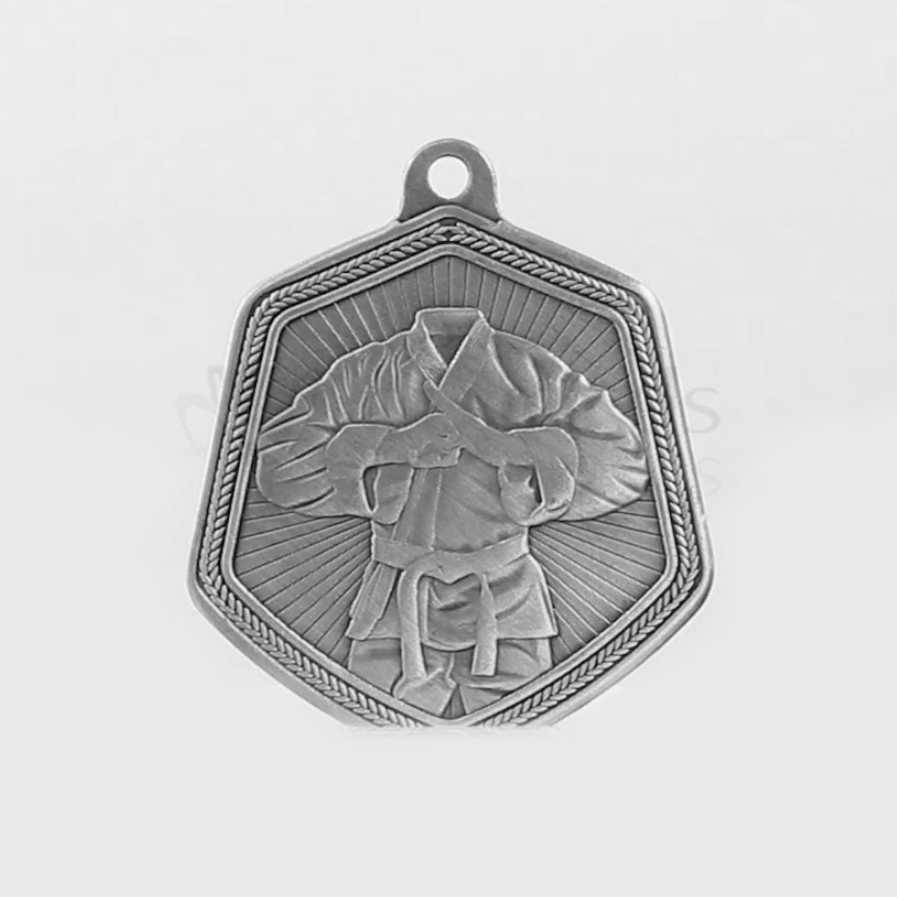 Martial Arts Falcon Medal Silver 65mm