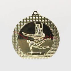 Gymnastics Male Facet Medal Gold 70mm
