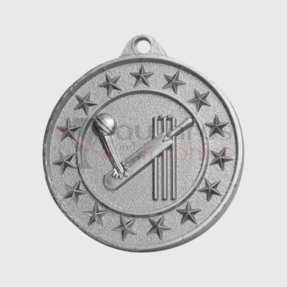 Cricket Starry Medal Silver 50mm