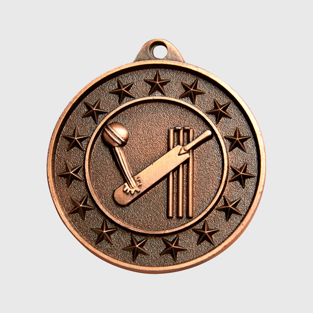 Cricket Starry Medal Bronze 50mm