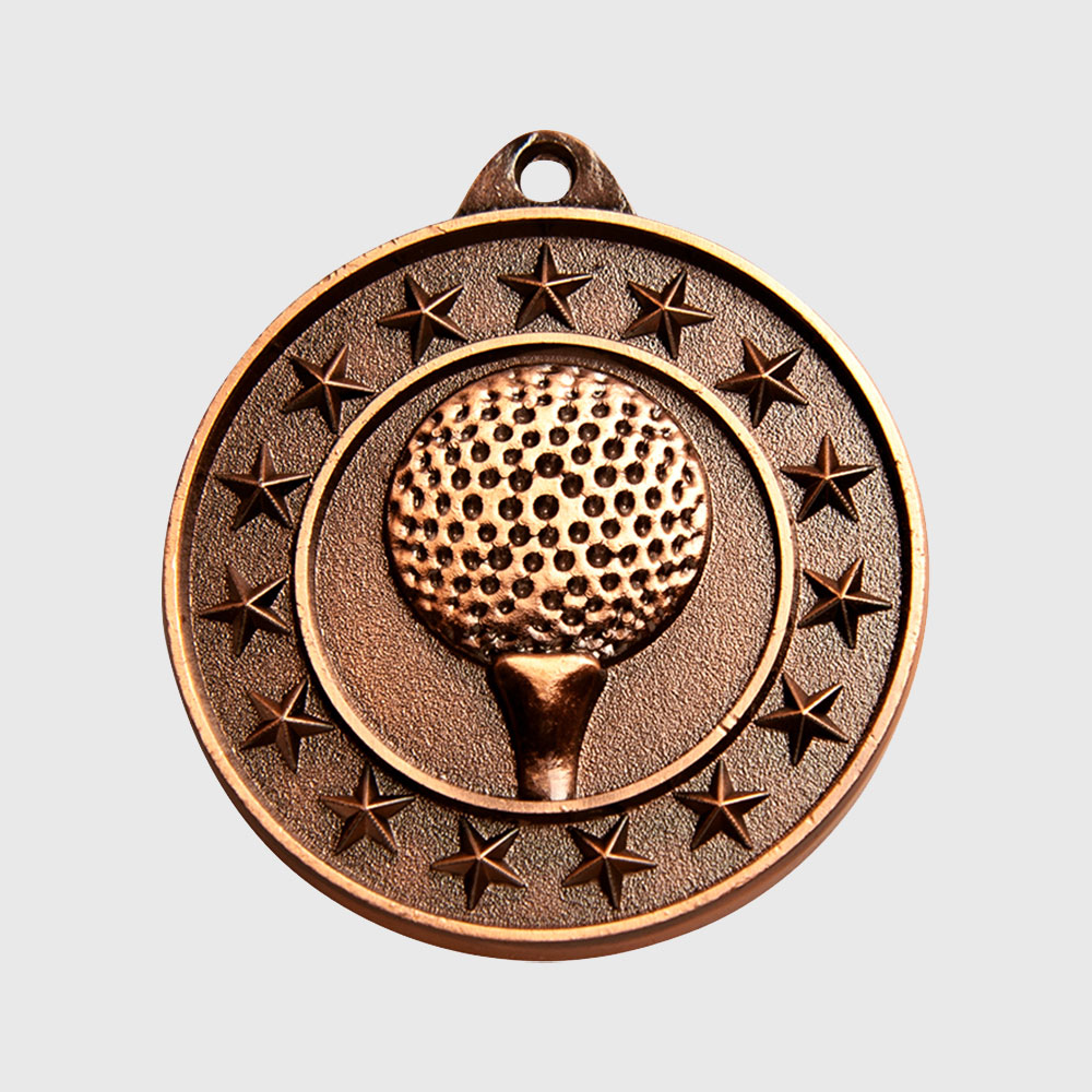 Golf Starry Medal Bronze 50mm