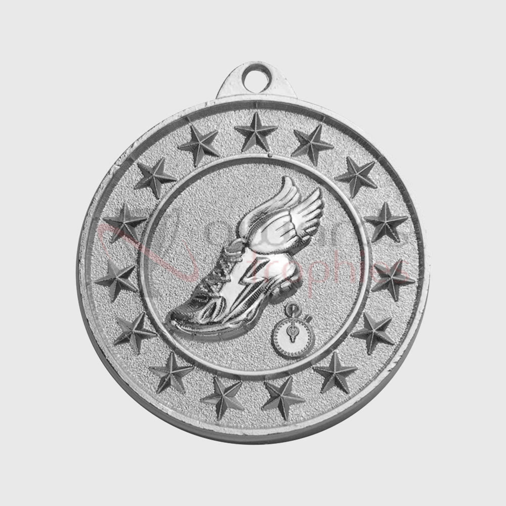 Track Starry Medal Silver 50mm