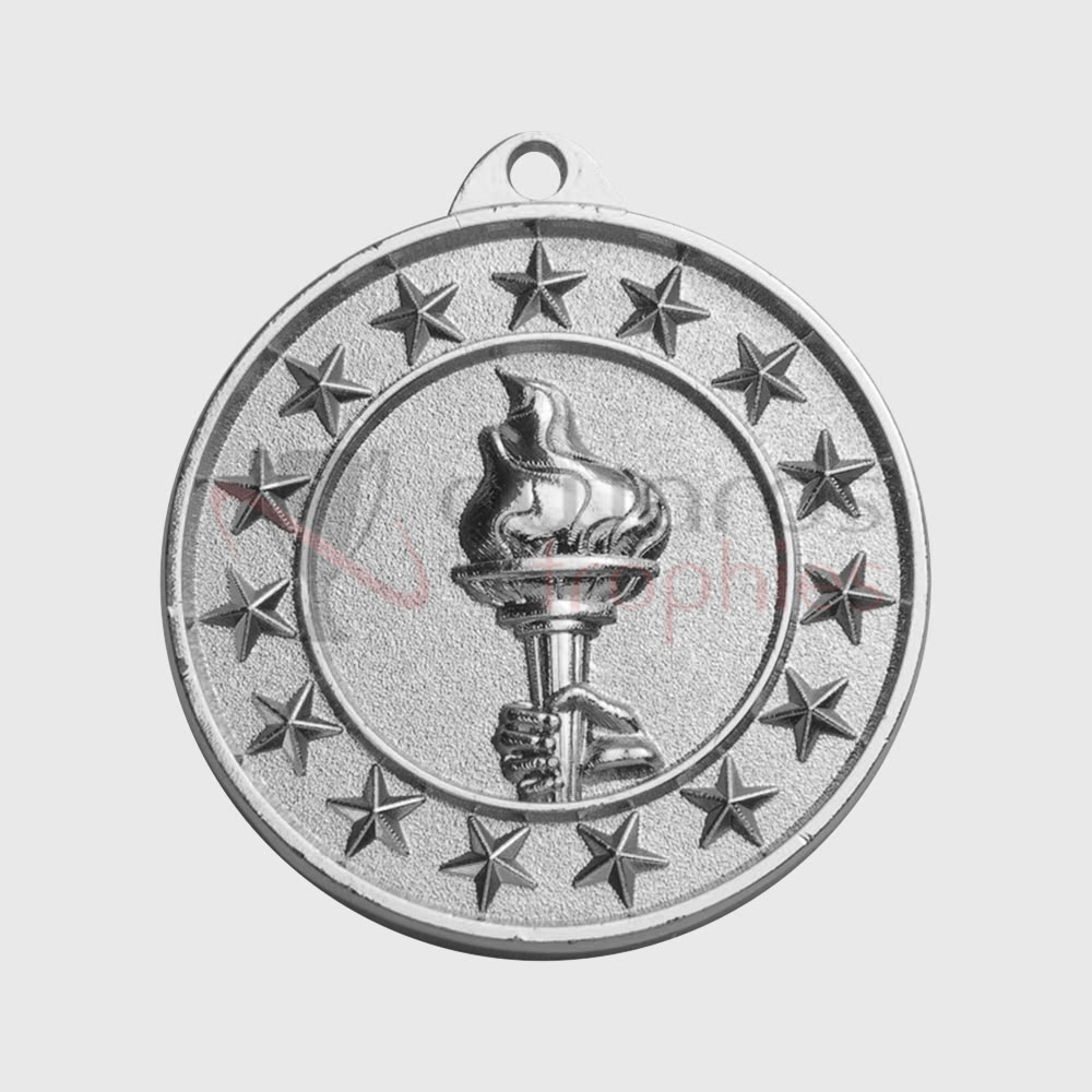 Victory Starry Medal Silver 50mm