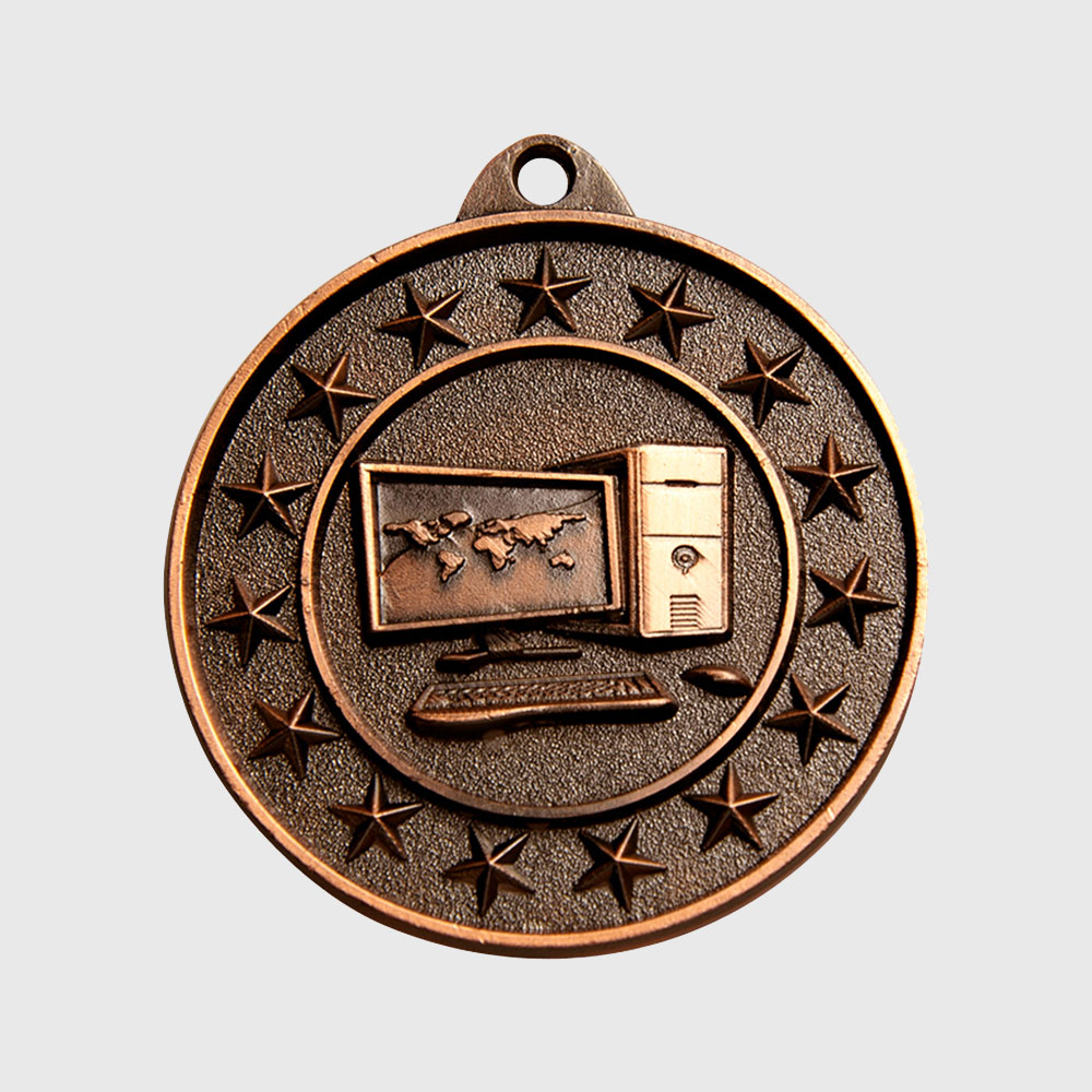 Computer Starry Medal Bronze 50mm