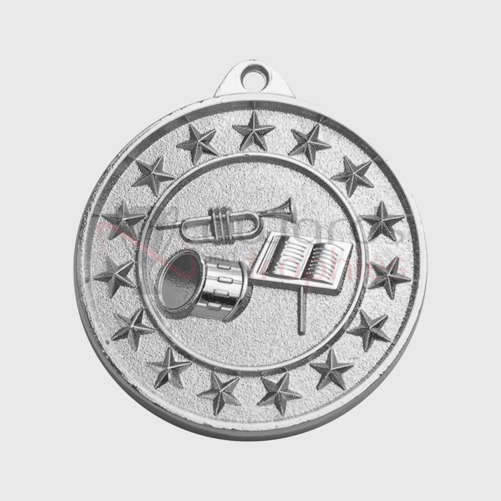 Band Starry Medal Silver 50mm