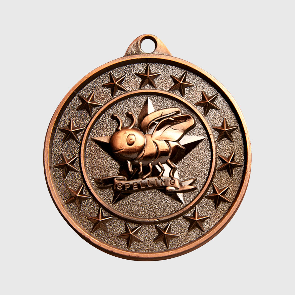 Spelling Starry Medal Bronze 50mm