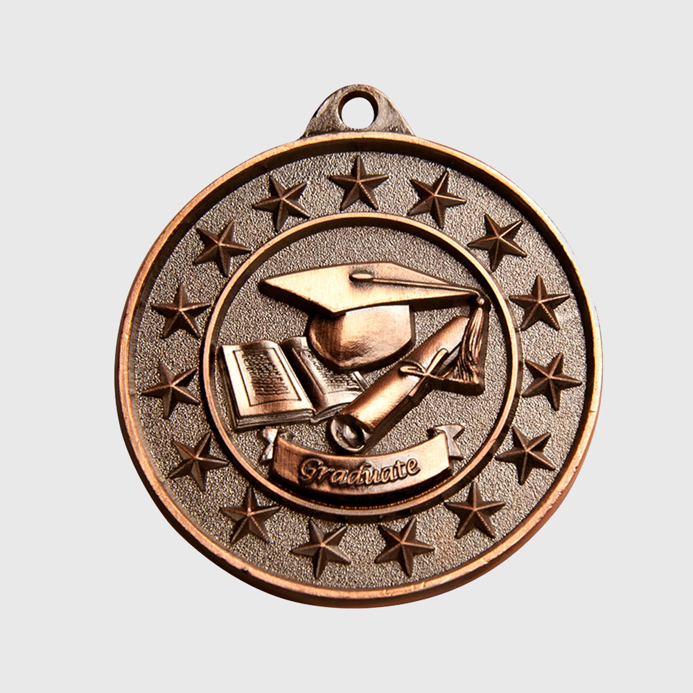 Graduate Starry Medal Bronze 50mm
