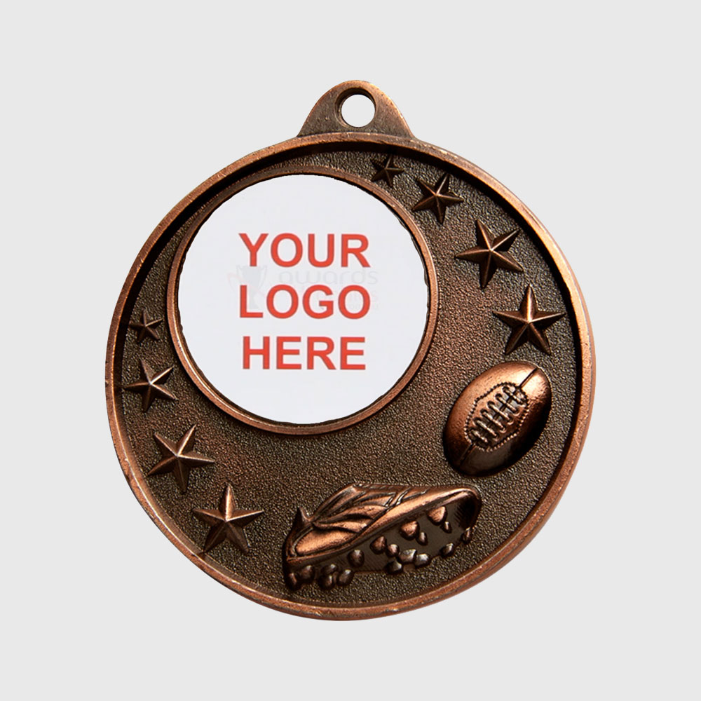 AFL Logo Starry Medal Bronze 50mm