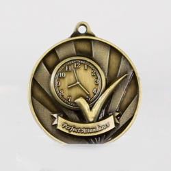 Sunrise Perfect Attendance Medal 50mm Gold