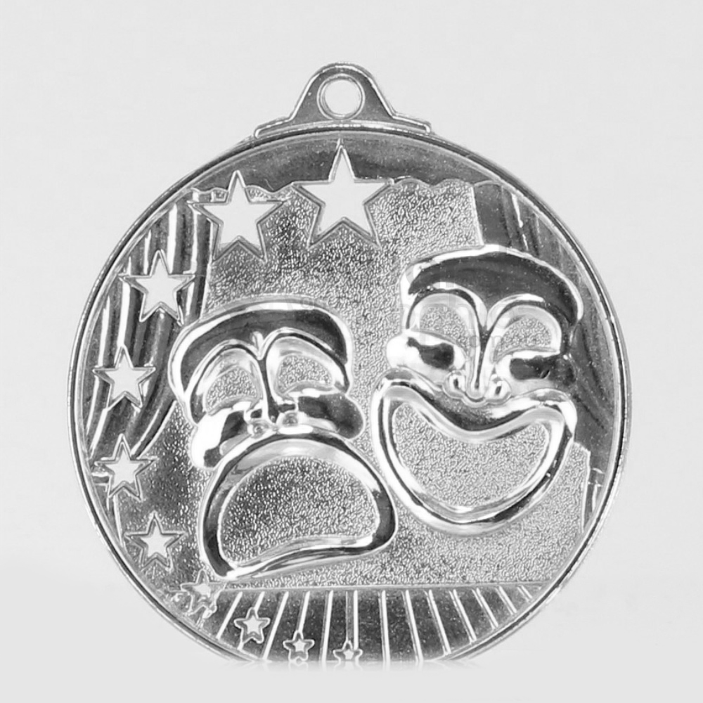 Star Drama Medal 52mm Silver