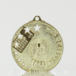 Star Maths Medal Gold 50mm