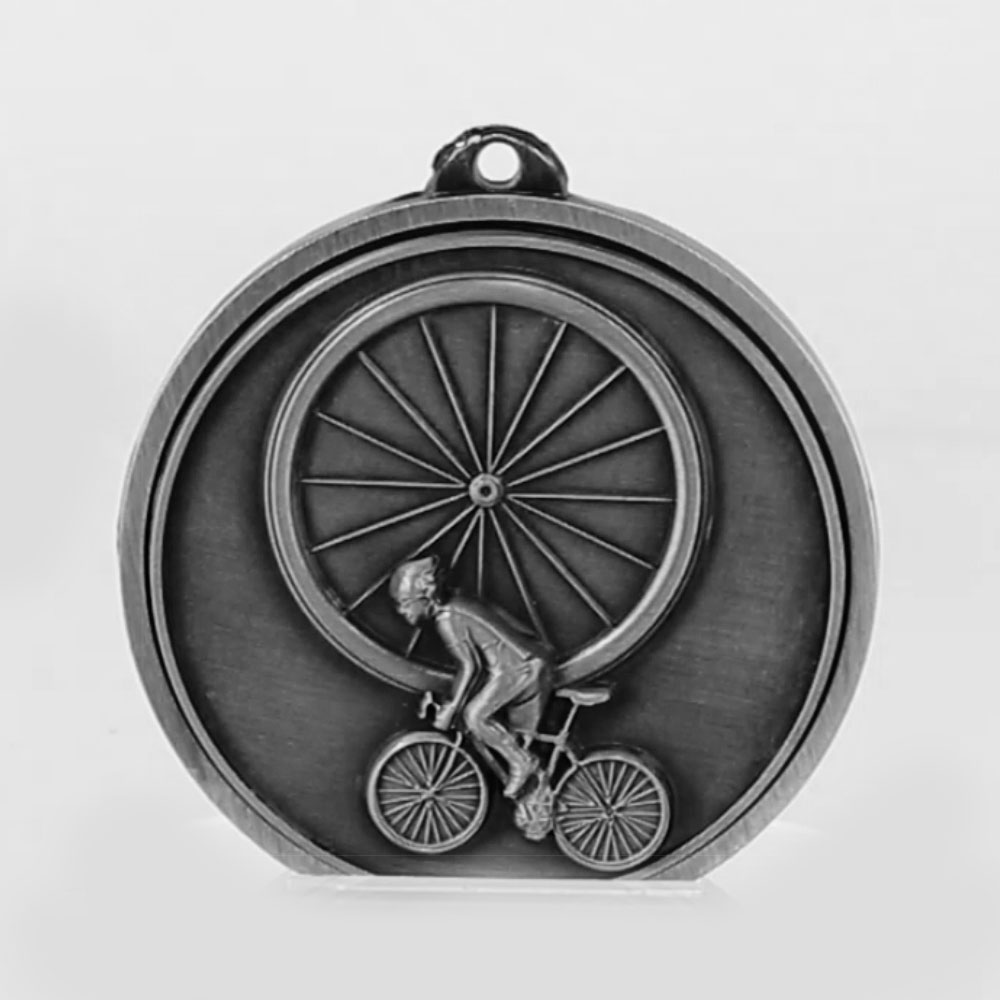Triumph Cycling Medal 55mm Silver