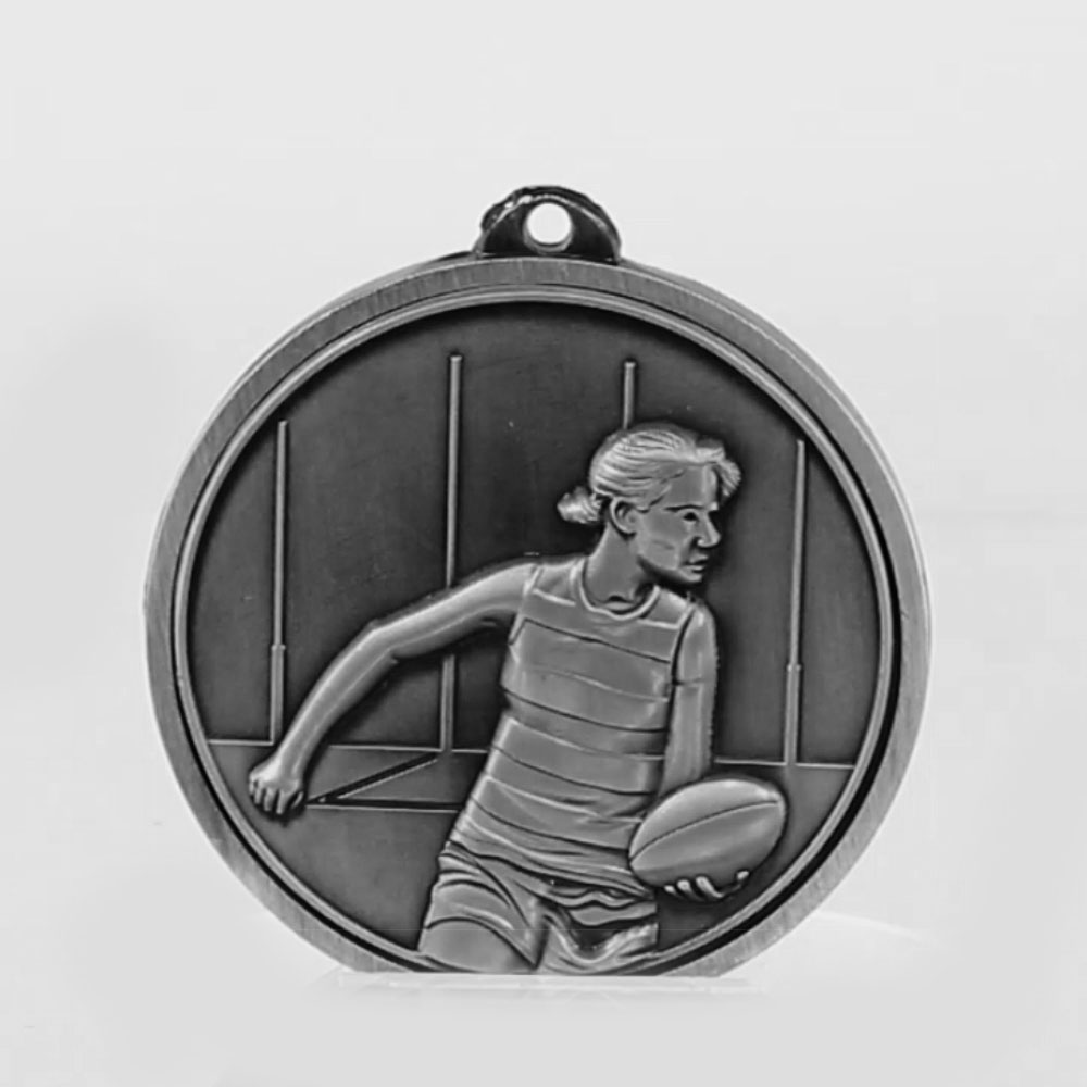 Triumph AFL Female Medal 55mm Silver