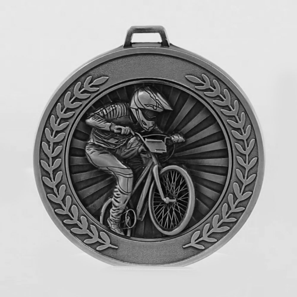 Heavyweight BMX Medal 70mm Silver