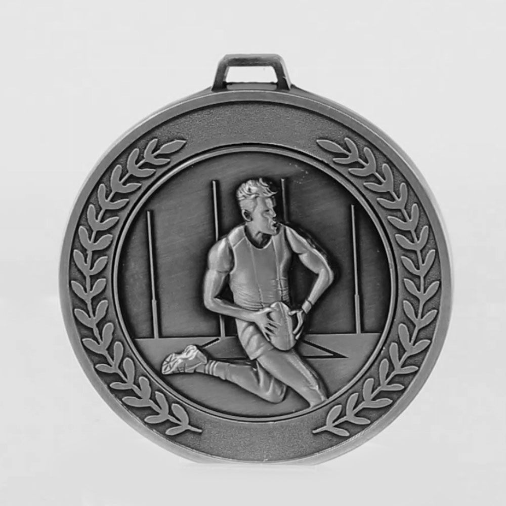 Heavyweight AFL Male Medal 70mm Silver