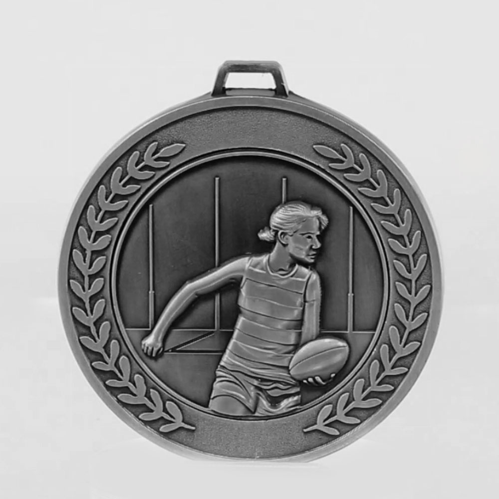 Heavyweight AFL Female Medal 70mm Silver