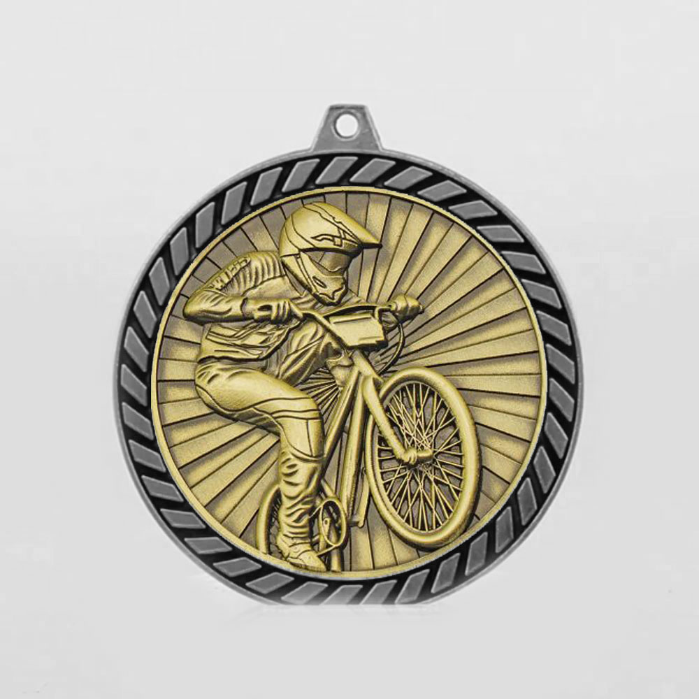 Venture BMX Medal Silver 60mm