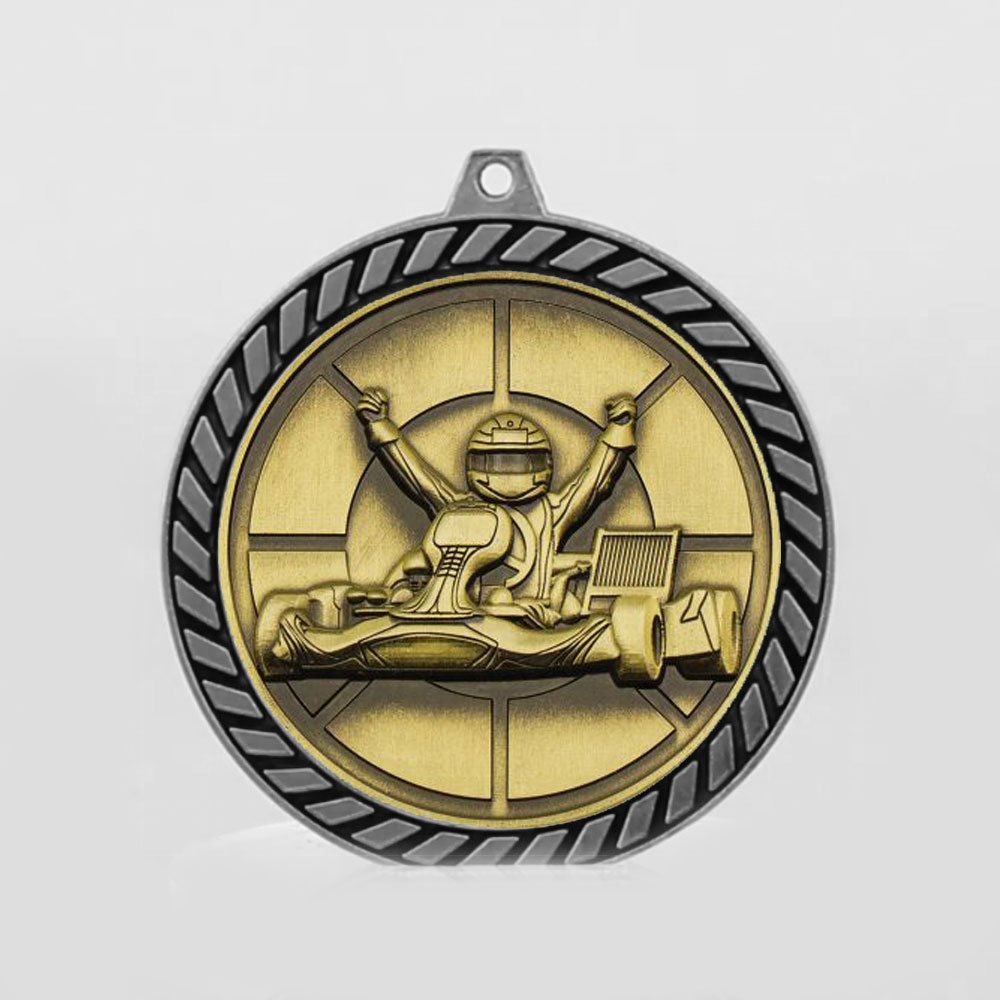 Venture Go Kart Medal Silver 60mm