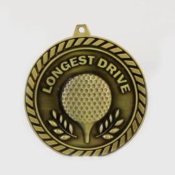 Venture Longest Drive Medal Gold 60mm