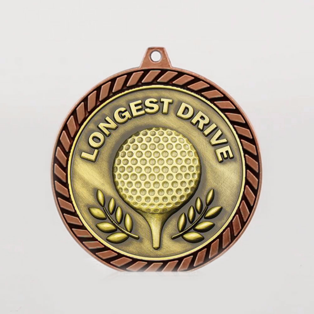 Venture Longest Drive Medal Bronze 60mm