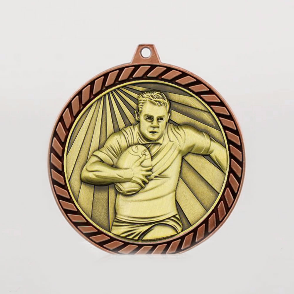 Venture Rugby Male Medal Bronze 60mm