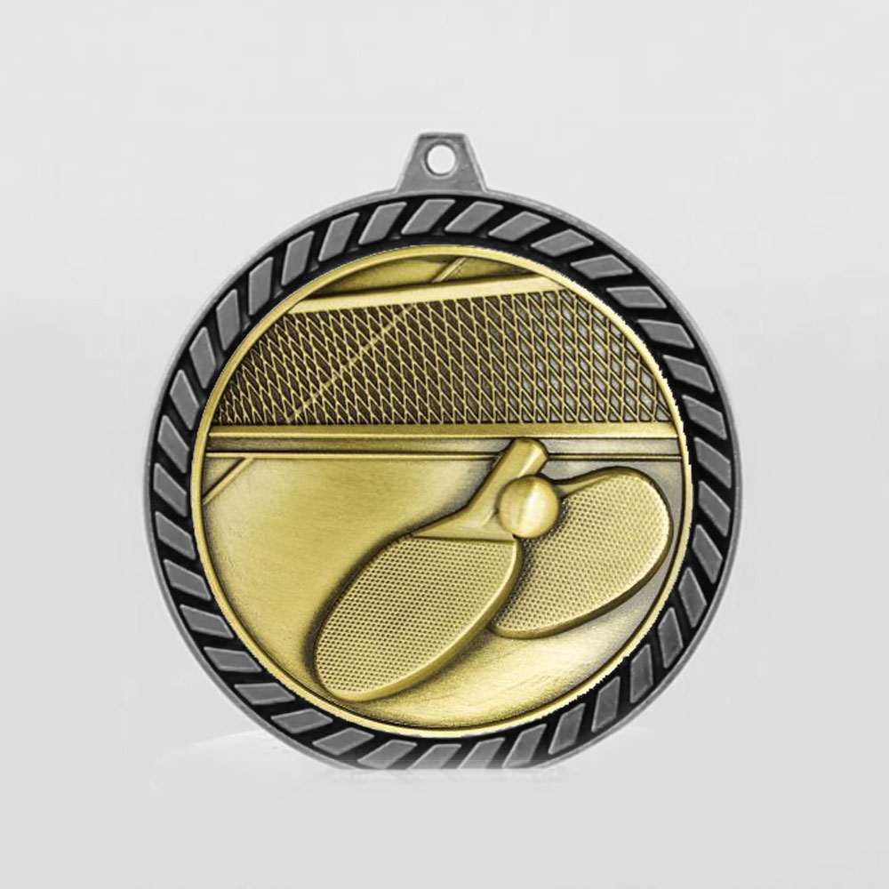 Venture Table Tennis Medal Silver 60mm
