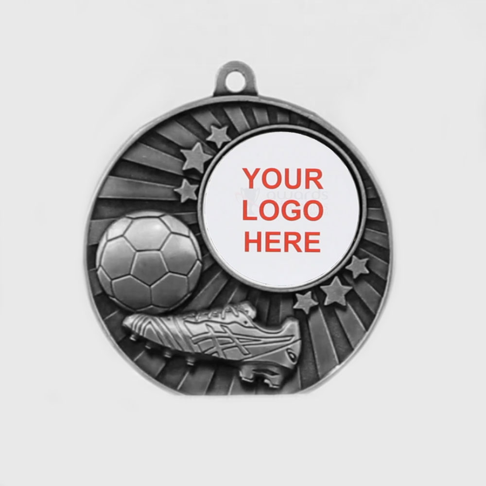 Impact Soccer Logo Medal Silver 50mm