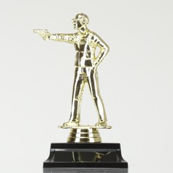 Pistol Shooting figurine on base 165mm