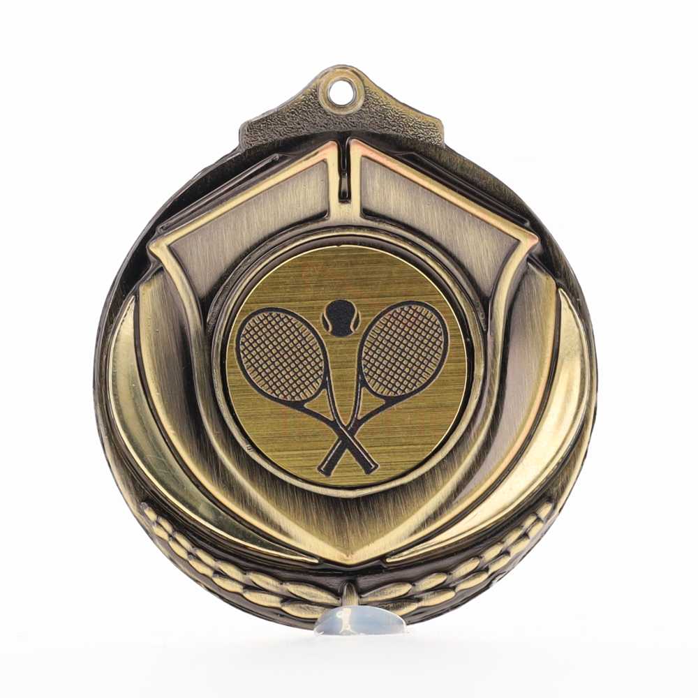 Two Tone Gold Medal 50mm - Tennis