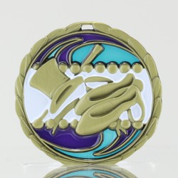 Stained Glass Dance Medal 65mm