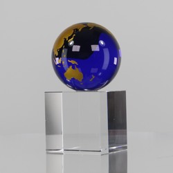 Gold & Blue World Globe 150mm