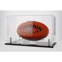 Rugby / Aussie Rules Ball Display Case